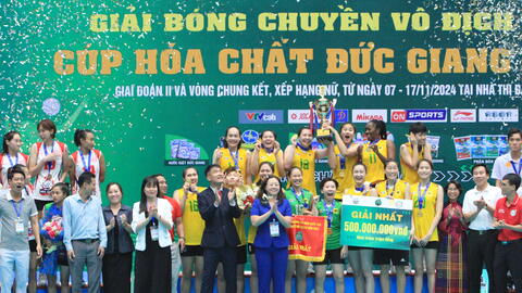 Giải bóng chuyền vô địch quốc gia 2024: VTV Bình Điền Long An vô địch thuyết phục