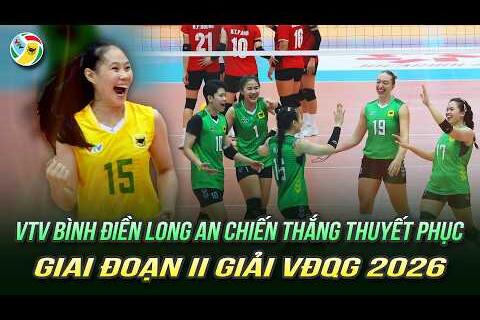 VTV Bình Điền Long An giành chiến thắng trước VietinBank | Giai đoạn II Giải bóng chuyền VĐQG 2026