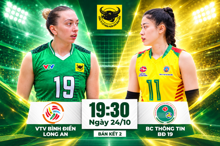 Bán kết Giải bóng chuyền VĐQG 2026: VTV Bình Điền Long An đấu trí, đấu sức cùng Binh chủng Thông tin - BĐ19